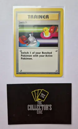 Switch Trainer Base Set 1999 Unlimited Print 95/102 Pokemon TCG - Image 1