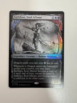 Sarkhan Soul Aflame Foil Showcase MTG Magic the Gathering Card NM Mint MAT - Image 1