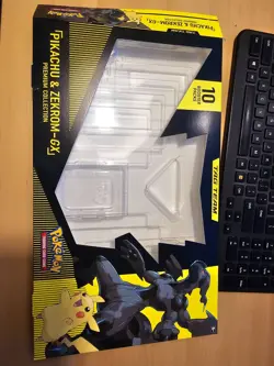 Pokemon TCG Pikachu & Zekrom GX Tag Team Premium Collection Gamestop EMPTY - Image 1