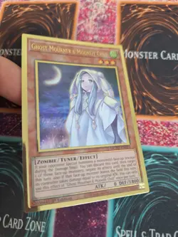 Yugioh Ghost Mourner & Moonlit Chill MGED-EN023 Premium Gold Rare 1st Edition NM - Image 2
