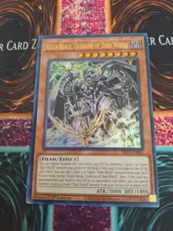 Yugioh Reign-Beaux, Overking of Dark World SR13-EN001 Ultra Rare 1st Edition NM - Image 1