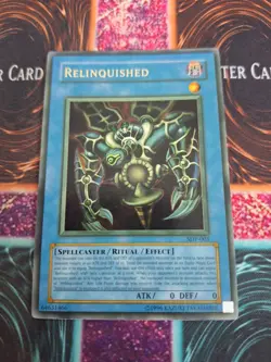 Yugioh Relinquished SDP-001 Ultra Rare Unlimited Near Mint Slight Fading - Image 1