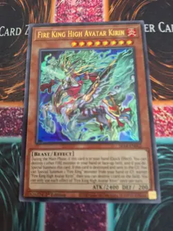 Yugioh Fire King High Avatar Kirin SR14-EN002 Ultra Rare 1st Edition Near Mint - Image 1