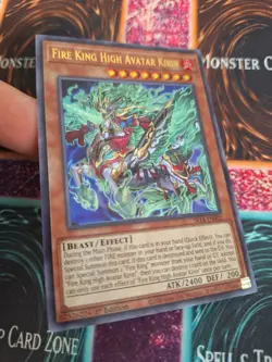 Yugioh Fire King High Avatar Kirin SR14-EN002 Ultra Rare 1st Edition Near Mint - Image 2