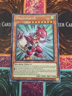 Yugioh Dragonroid BROL-EN011 Secret Rare 1st Edition Near Mint - Image 1
