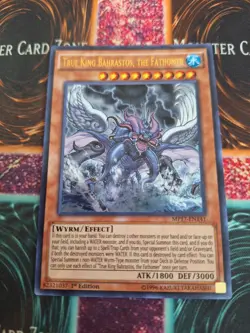 Yugioh True King Bahrastos, the Fathomer MP17-EN141 Ultra Rare 1st Edition NM - Image 1