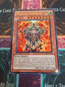 Yugioh Master Hyperion SDLS-EN001 Ultra Rare 1st Edition Near Mint - Image 1