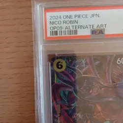 One Piece Card Nico Robin R Parallel PSA10 OP09-107 GEM MT Japanese - Image 2