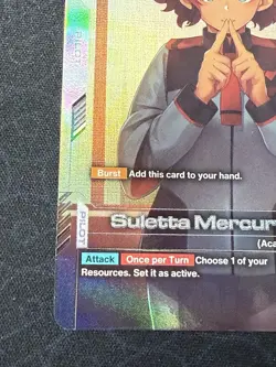 Gundam Card Game Suletta Mercury FIRST COMBAT Top 16 TCG Exclusive Promo English - Image 5