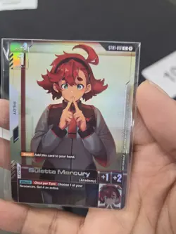 Gundam Card Game Suletta Mercury FIRST COMBAT Top 16 TCG Exclusive Promo English - Image 1
