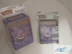 POKEMON ULTRA PRO Haunted Hallow Gengar DECK PROTECTOR CARD SLEEVES AND DECK BOX - Image 1