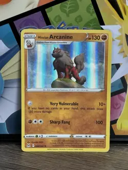 Pokemon TCG Lost Origin - Hisuian Arcanine #84/196 - Rare Holi Card - Image 1