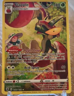 Flapple TG02/TG30 Holo Rare Trainer Gallery Pokemon Card Sword & Shield - Image 1