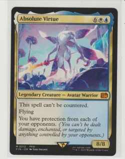 Absolute Virtue Mythic MtG Card FIN 212 Final Fantasy - Image 1