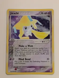 Pokemon TCG Jirachi EX Hidden Legends Holo Rare Card 8/101 LP Condition - Image 1