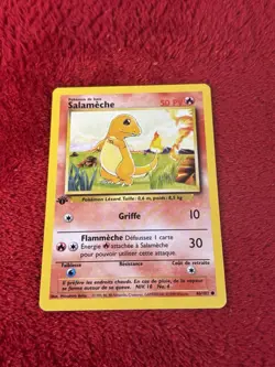 Pokemon 1st Edition French Card Base Set Salameche 46/102 NM - Charmander - Image 1
