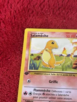 Pokemon 1st Edition French Card Base Set Salameche 46/102 NM - Charmander - Image 3
