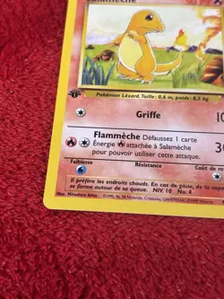 Pokemon 1st Edition French Card Base Set Salameche 46/102 NM - Charmander - Image 4