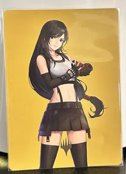 #52 Tifa, Martial Artist Gold Stamped 52/53 Final Fantasy Art Series MTG Card - Image 1