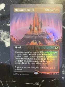 MTG EOE Surreal Space 314 - Mutinous Massacre Mutin FOIL FR - NM French - Image 1