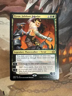Tyvar, Jubilant Brawler 218/271 Non Foil Rare All Will Be One MTG NM - Image 1