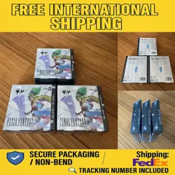 MTG Magic The Gathering Final Fantasy Collector Booster Box Japanese Lot of 3 JP - Image 1