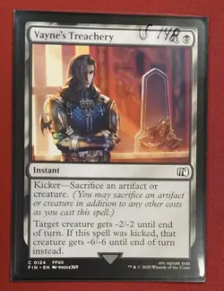 Vayne's Treachery C 0124 - Final Fantasy MTG Magic The Gathering NM - Image 1