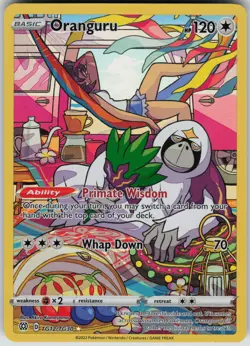 Oranguru Ultra Rare SWSH09: Brilliant Stars Trainer Gallery TG12/TG30 Pokemon - Image 1