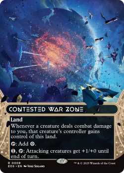 x1 Contested War Zone EOS Edge of Eternities Stellar Sights MTG 8 M/NM 1x - Image 1