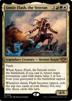 Annie Flash, the Veteran (190) M Outlaws of Thunder Junction NM MTG - Image 1
