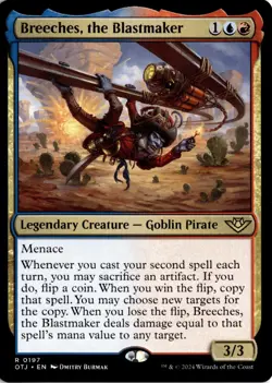 Breeches, the Blastmaker (197) R Outlaws of Thunder Junction NM MTG - Image 1
