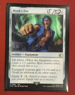 Monk's Fist - Final Fantasy #0265 MTG Magic The Gathering - Image 1