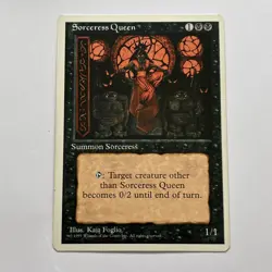 MTG - Sorceress Queen - Alternate 4th Fourth Edition - LP - Image 1
