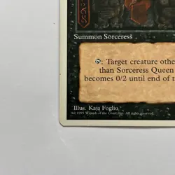 MTG - Sorceress Queen - Alternate 4th Fourth Edition - LP - Image 5