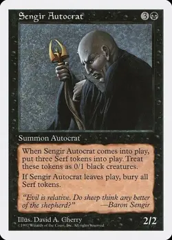 MTG - 4 x Sengir Autocrat - Playset 4x x4 - MTG Core Set 5th Edition NM/LP - Image 1