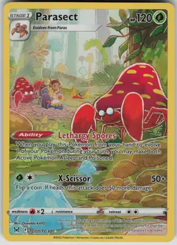 Parasect Ultra Rare SWSH11: Lost Origin Trainer Gallery TG01/TG30 Pokemon - Image 1