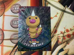 2000 TOPPS Chrome POKEMON Series 1-WEEDLE NM - Image 2