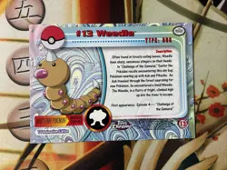 2000 TOPPS Chrome POKEMON Series 1-WEEDLE NM - Image 4