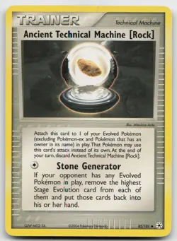 Pokemon tcg Hidden Legends #85/101 Ancient Technical Machine [Rock] HP - Image 1