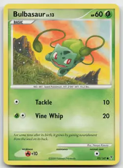 Pokemon tcg Supreme Victors #93 Bulbasaur Lightly played - Image 1