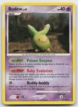 Pokemon tcg Stormfront #33/100 Budew Moderately played - Image 1