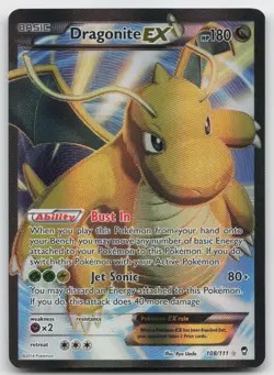 Pokemon tcg XY - Furious Fists #108/111 Dragonite EX Full Art Lightly played - Image 1