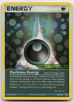 Pokemon tcg Emerald #86/106 Darkness Energy RH (Special) Lightly played - Image 1