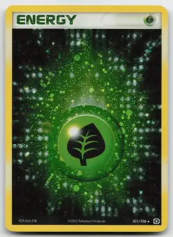 Pokemon tcg Emerald #101/106 Grass Energy Holo Lightly played - Image 1