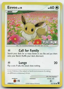 Pokemon tcg Burger King Promos #062/100 Eevee RH Lightly played - Image 1