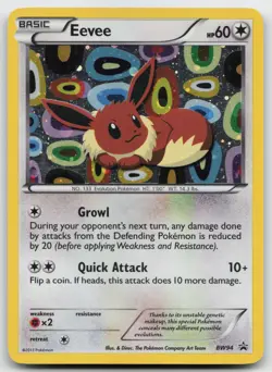 Pokemon tcg Black and White Promos #BW94 Eevee Moderately played - Image 1