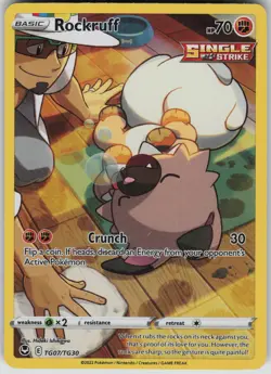 Rockruff Ultra Rare SWSH12: Silver Tempest Trainer Gallery TG07/TG30 Pokemon - Image 1