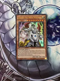 (YBL) Yugioh Zaborg the Mega Monarch NECH-EN037 Ultra Rare 1st Ed LP - Image 1