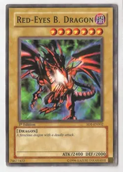 Yugioh TCG Red Eyes B. Dragon SD1-EN002 💥1st Edition💥 NM Yu-Gi-Oh - Image 2