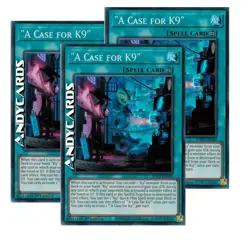 A CASE FOR K9 3x • (Un Caso Per K9) • Super R • JUSH EN040 • 1Ed • Yugioh! - Image 1